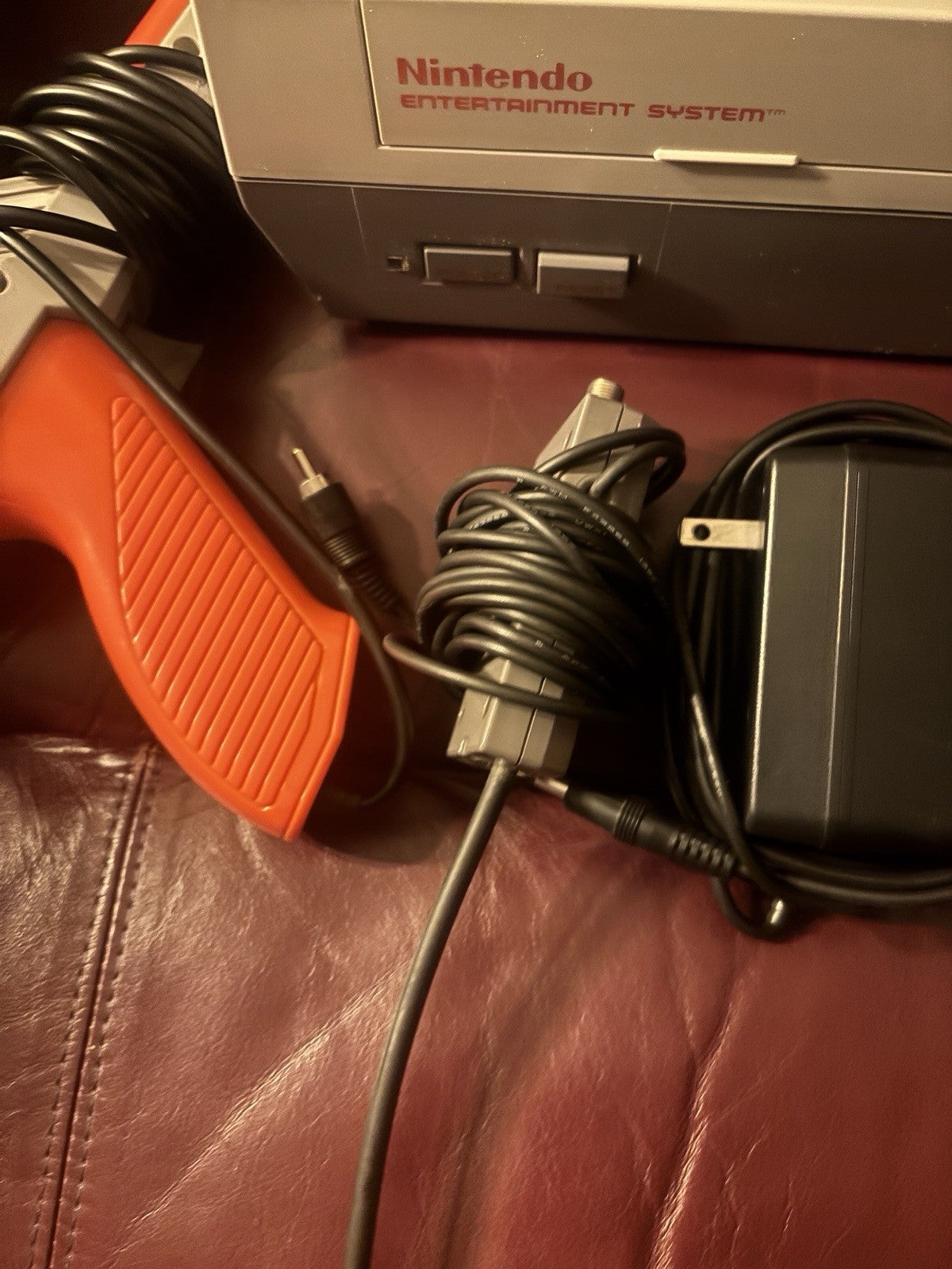 Vtg 1985 Nintendo Console Bundle Controller Zapper 6 Games All Working
