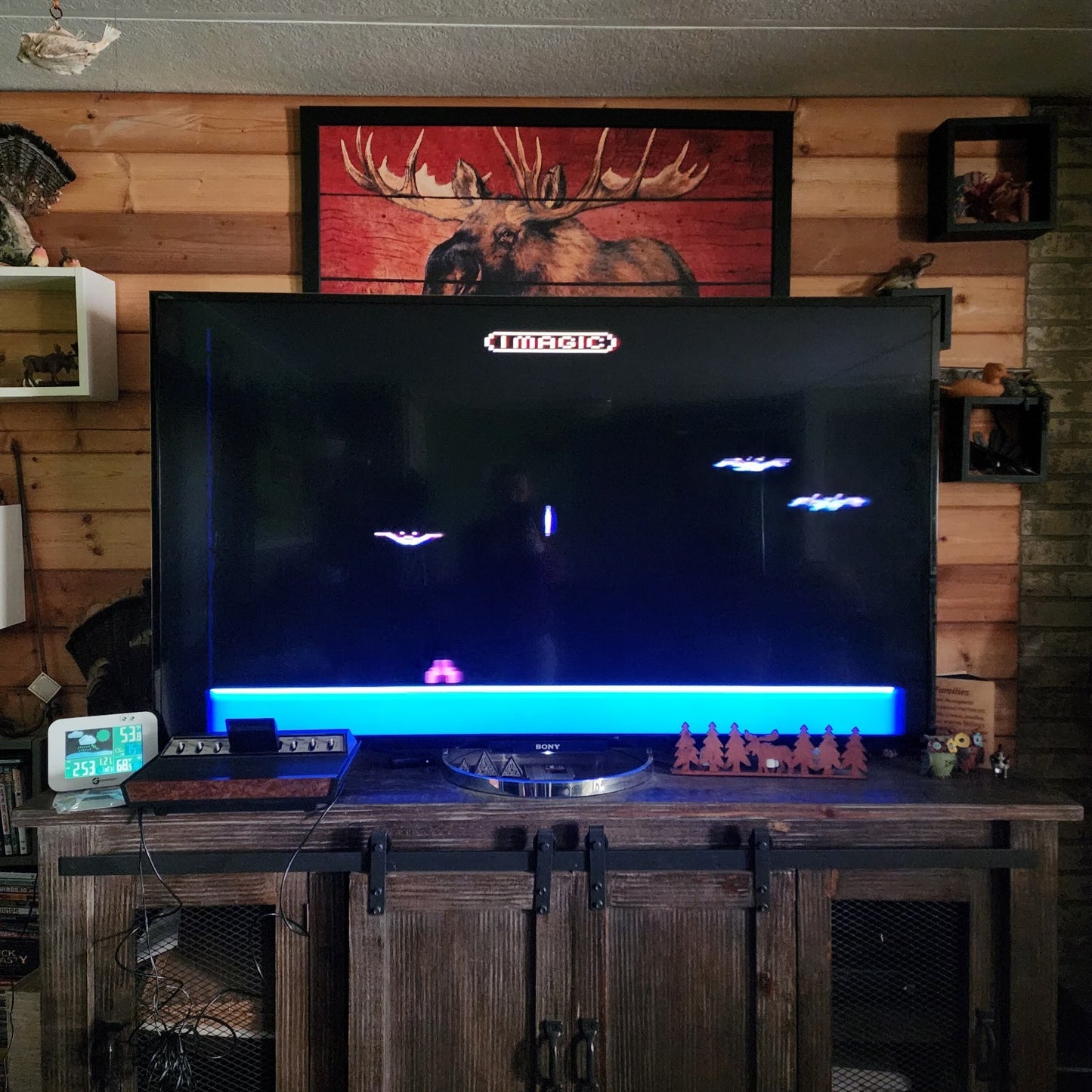 Vintage Sears Tele-Games Video Arcade Atari Console TESTED Working & Controllers