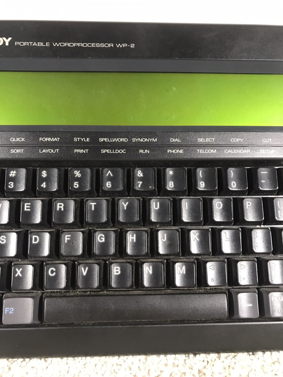Tandy WP-2 Portable Word Processor Vintage w/ Case Tested Working 1989