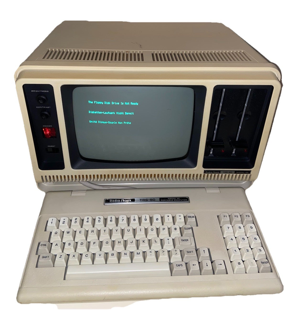 RadioShack TRS-80 Model4P, Vintage Portable Computer, Working