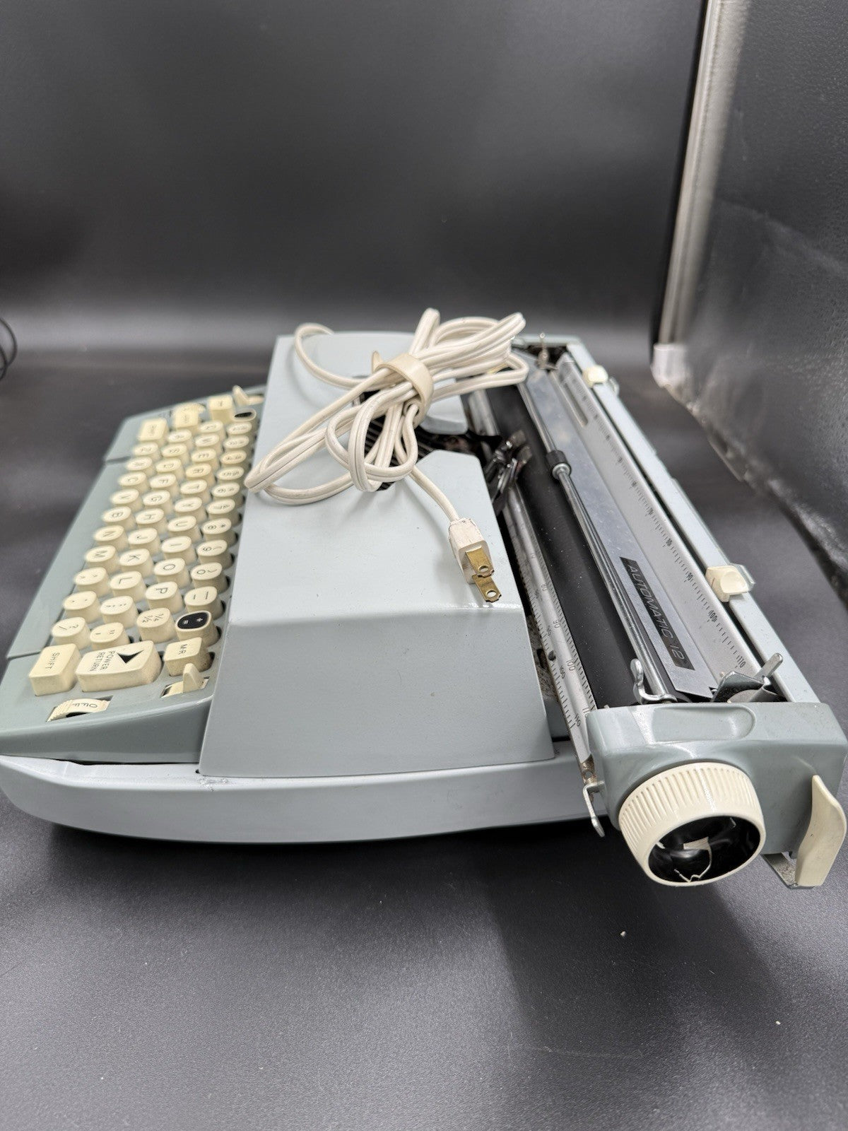 VTG Smith-Corona Coronet Automatic 12 Electric Typewriter 2-Tone Grey Works
