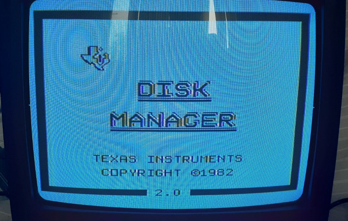 Vintage Texas Instruments TI-99/4A Home Computer +Disk Manager 2 Cartridge Works