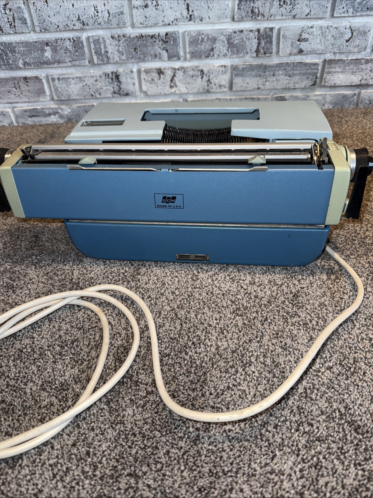 Smith-Corona Coronet Super 12 Vintage Portable Electric Typewriter w/Case Works