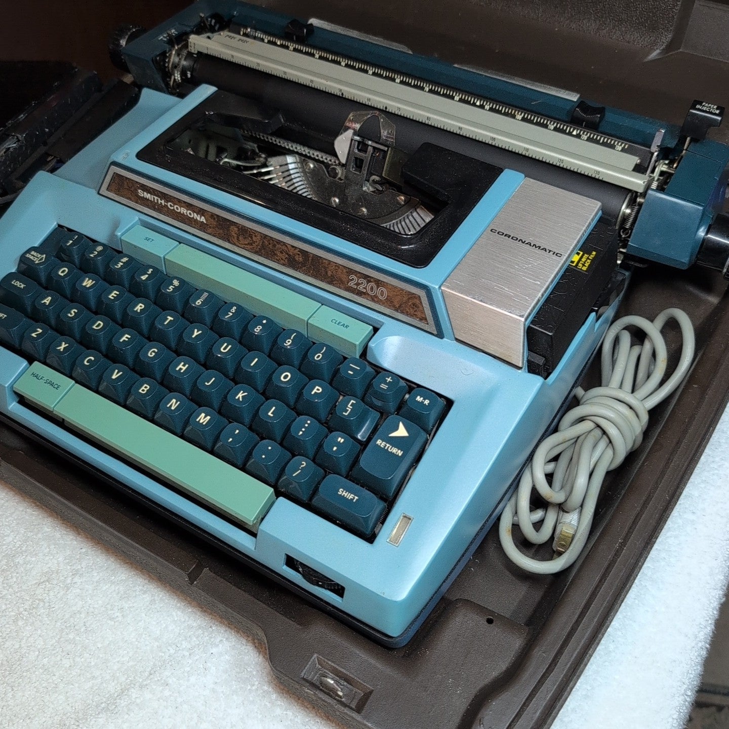 Smith Corona Coronamatic 2200 Electric Typewriter w/ Case Tested Working Vintage