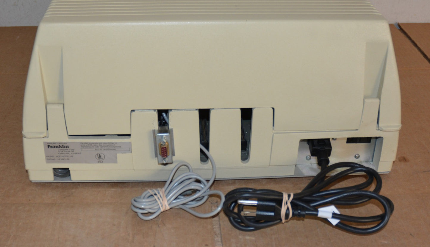 Franklin Ace 1000 Plus Vintage Computer Working Apple II Clone