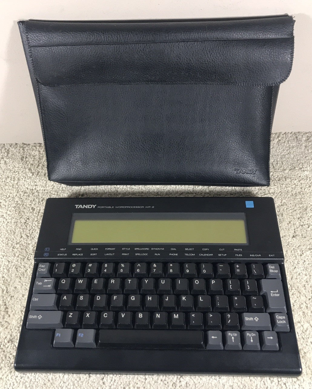 Tandy WP-2 Portable Word Processor Vintage w/ Case Tested Working 1989
