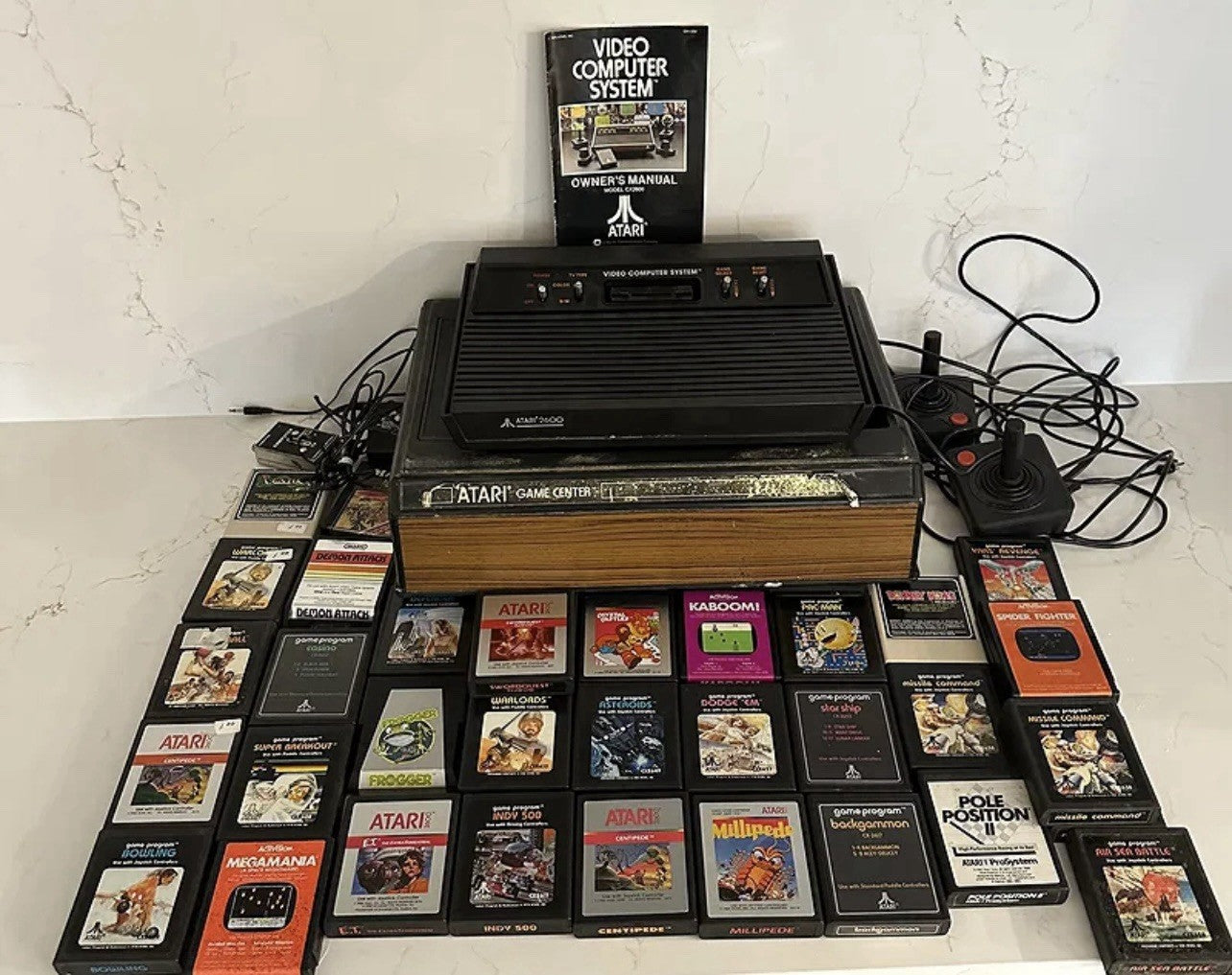 Vintage Atari 2600 Console Bundle – 35 Games – Fully Tested & Working!