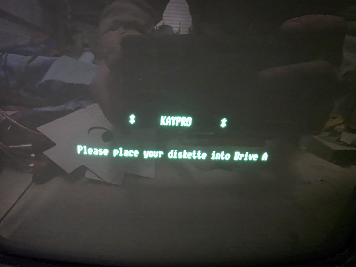 Vintage Kaypro 4 Portable Computer Powers On Dual 5¼″ Floppies Disk Motors Work