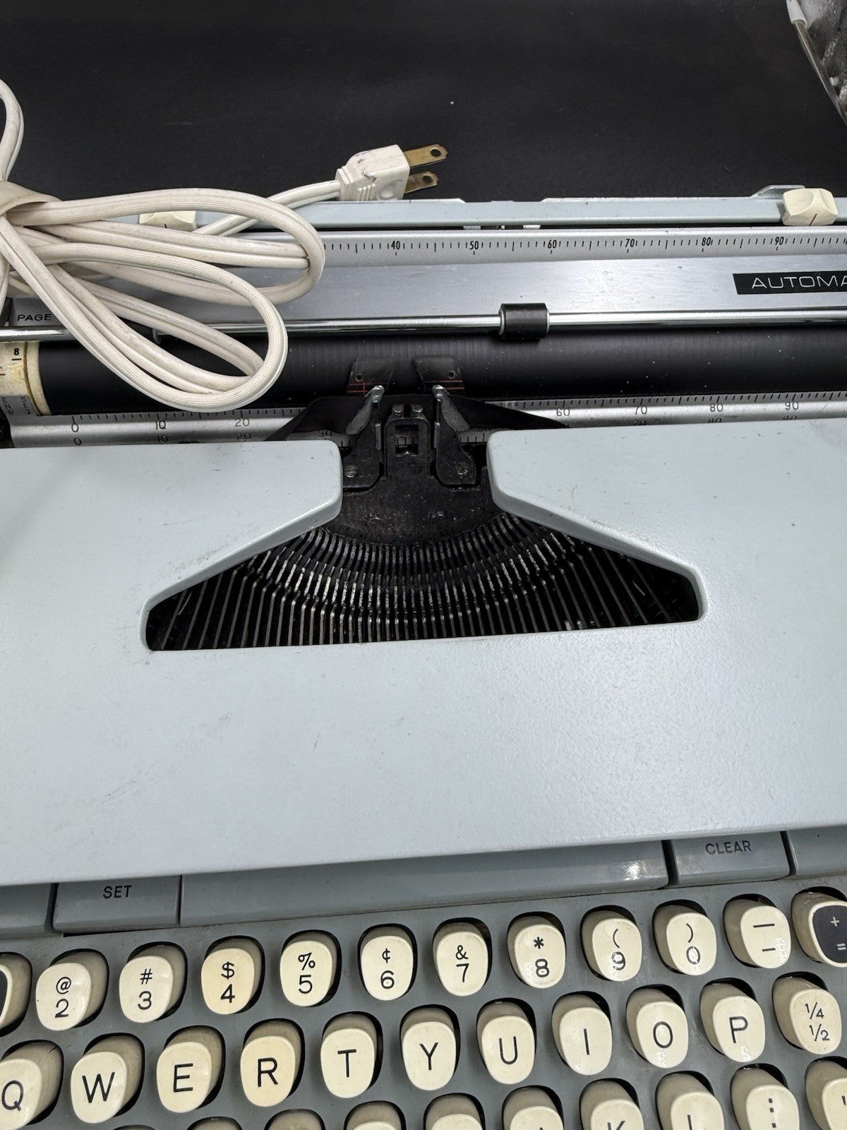 VTG Smith-Corona Coronet Automatic 12 Electric Typewriter 2-Tone Grey Works