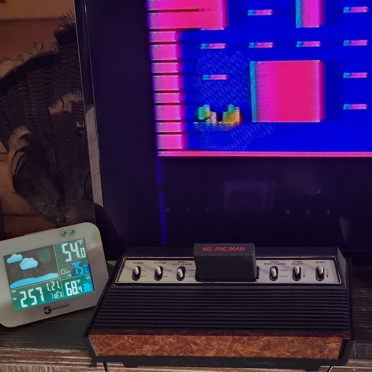 Vintage Sears Tele-Games Video Arcade Atari Console TESTED Working & Controllers
