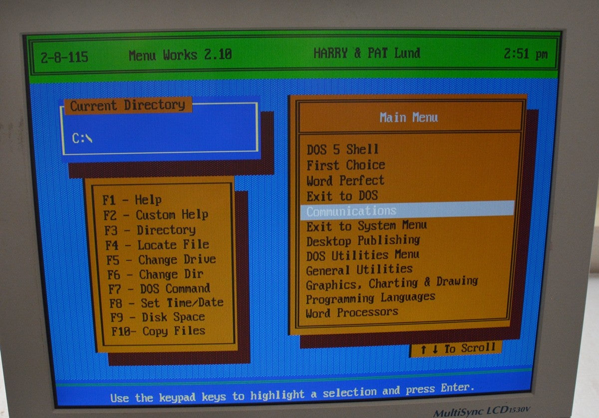 IBM PS2 Model 30 Type 8530 Working Vintage PC w/ Keyboard Mouse DOS 5