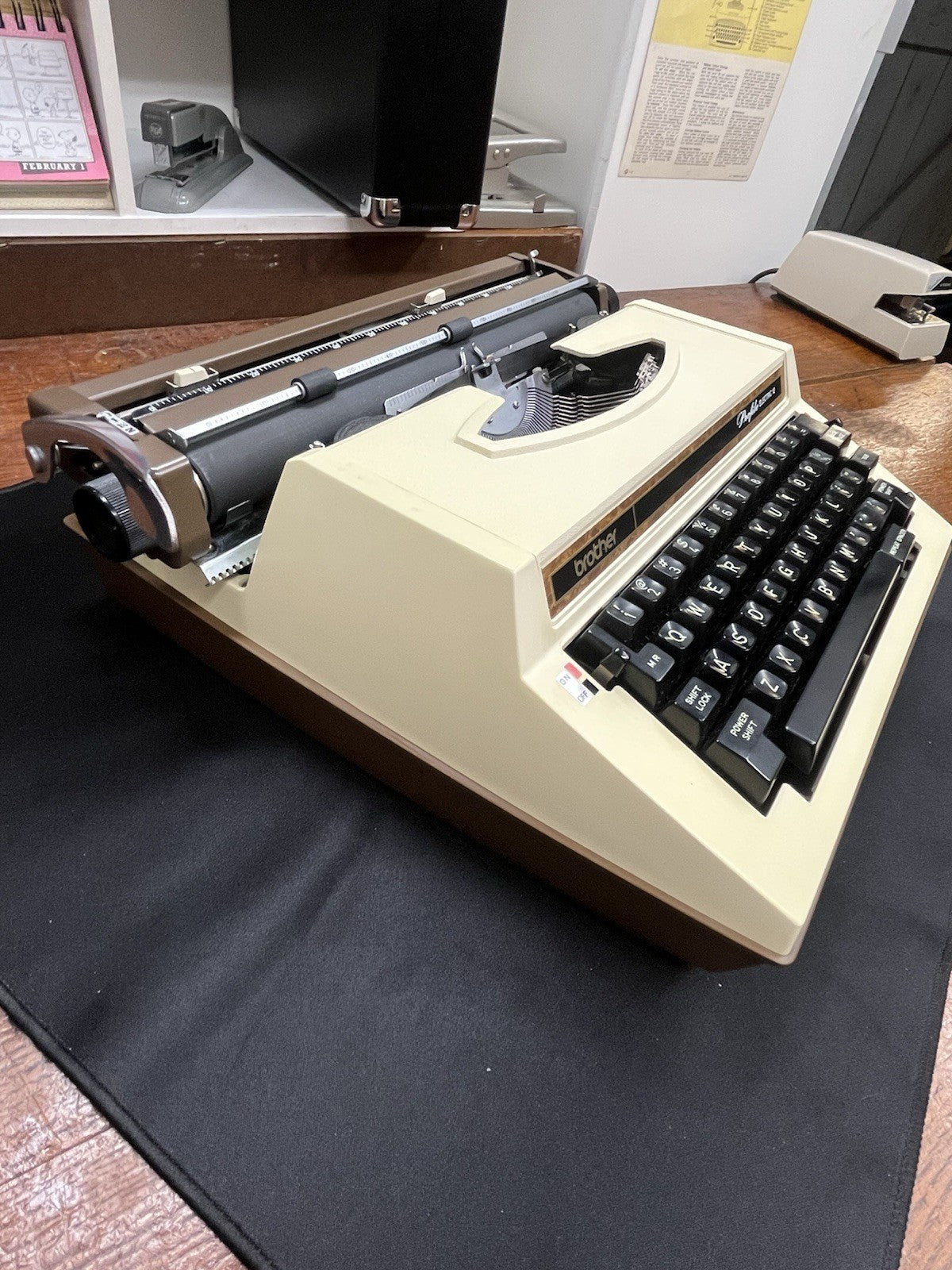 Brother Profile Electric 12 Typewriter w/ Case Vintage Superclean Tested Working